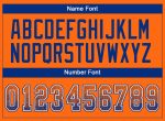 Personalized Orange Royal-White Mesh Drift Fashion Football Jersey Team Custom Name and Number