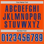 Personalized Orange Royal-White Performance T-Shirt Team Custom Name and Number