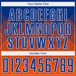 Personalized Orange Royal-White Round Neck Sublimation Basketball Suit Jersey Team Custom Name and Number