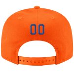 Personalized Orange Royal-White Stitched Adjustable Snapback Hat Team Custom Name and Number