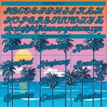 Personalized Orange Teal-Navy 3D Pattern Design Sun Beach Hawaii Palm Trees Performance T-Shirt Team Custom Name and Number