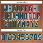 Personalized Orange Teal-White 3D Pattern Floral Design Performance T-Shirt Team Custom Name and Number