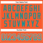 Personalized Orange Teal-White Authentic Drift Fashion Baseball Jersey Team Custom Name and Number