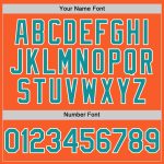 Personalized Orange Teal-White Authentic Sleeveless Baseball Jersey
