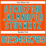 Personalized Orange Teal-White Authentic Sleeveless Baseball Jersey Team Custom Name and Number