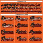 Personalized Orange Vintage USA Flag Black-Cream Hockey Lace Neck Jersey Team Custom Name and Number