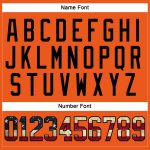 Personalized Orange Vintage USA Flag Black-Cream Hockey Lace Neck Jersey Team Custom Name and Number