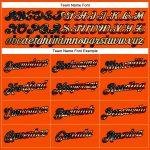 Personalized Orange Vintage USA Flag-Black Performance T-Shirt Team Custom Name and Number