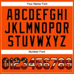 Personalized Orange Vintage USA Flag-Black Performance Vapor Golf Polo Shirt Team Custom Name and Number