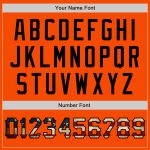 Personalized Orange Vintage USA Flag-Black Two-Button Unisex Softball Jersey Team Custom Name and Number