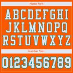 Personalized Orange White-Aqua Mesh Authentic Football Jersey