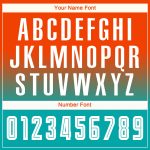 Personalized Orange White-Aqua Sublimation Long Sleeve Fade Fashion Soccer Uniform Jersey Team Custom Name and Number