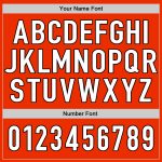 Personalized Orange White-Black Authentic Baseball Jersey Team Custom Name and Number