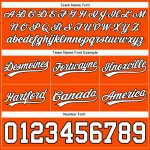 Personalized Orange White-Black Authentic Basketball Shorts Team Custom Name and Number