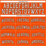 Personalized Orange White-Black Authentic Sleeveless Baseball Jersey Team Custom Name and Number