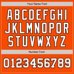 Personalized Orange White-Black Authentic Two Tone Baseball Jersey Team Custom Name and Number