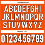 Personalized Orange White-Black Mesh Authentic Throwback Football Jersey Team Custom Name and Number