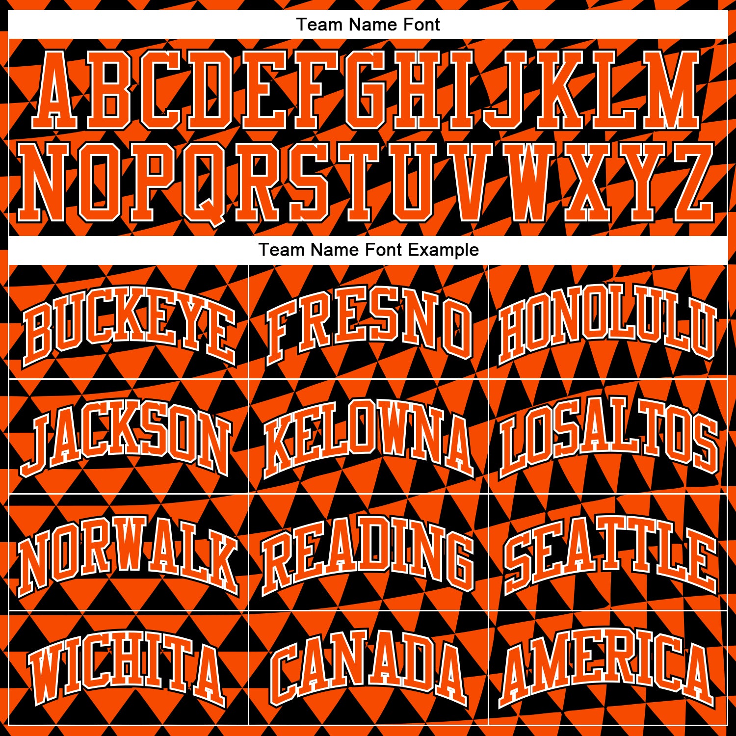 Personalized Orange White-Black Triangle Shapes Round Neck Sublimation Basketball Suit Jersey Team Custom Name and Number Personalized Orange White-Black Triangle Shapes Round Neck Sublimation Basketball Suit Jersey Team Custom Name and Number - Image 3