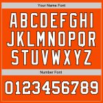Personalized Orange White-Brown Authentic Two Tone Baseball Jersey Team Custom Name and Number