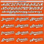 Personalized Orange White-Brown Authentic Two Tone Baseball Jersey Team Custom Name and Number
