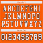 Personalized Orange White-Brown Mesh Authentic Football Jersey Team Custom Name and Number