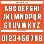 Personalized Orange White-Brown Mesh Authentic Throwback Football Jersey Team Custom Name and Number