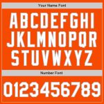 Personalized Orange White-Gray 3 Colors Arm Shapes Authentic Baseball Jersey Team Custom Name and Number