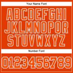 Personalized Orange White-Gray Authentic Baseball Jersey Team Custom Name and Number