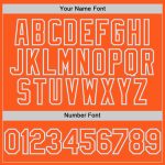 Personalized Orange White-Gray Mesh Authentic Throwback Baseball Jersey Team Custom Name and Number