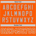 Personalized Orange White-Gray Mesh Authentic Throwback Football Jersey Team Custom Name and Number