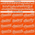 Personalized Orange White-Gray Performance Vapor Golf Polo Shirt Team Custom Name and Number