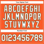 Personalized Orange White-Green Authentic Baseball Jersey