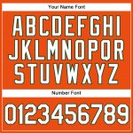 Personalized Orange White-Green Authentic Baseball Jersey Team Custom Name and Number