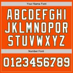 Personalized Orange White-Green Authentic Two Tone Baseball Jersey Team Custom Name and Number