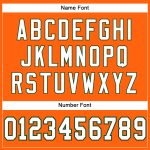 Personalized Orange White-Green Mesh Authentic Football Jersey Team Custom Name and Number