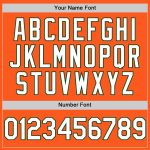 Personalized Orange White-Green Mesh Authentic Throwback Baseball Jersey Team Custom Name and Number