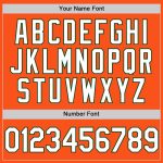 Personalized Orange White-Green Two-Button Unisex Softball Jersey Team Custom Name and Number