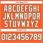 Personalized Orange White-Kelly Green Authentic Baseball Jersey