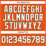 Personalized Orange White-Kelly Green Authentic Baseball Jersey Team Custom Name and Number