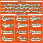 Personalized Orange White-Kelly Green Authentic Baseball Jersey Team Custom Name and Number