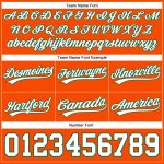 Personalized Orange White-Kelly Green Authentic Basketball Shorts Team Custom Name and Number