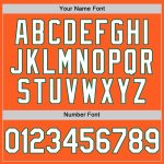 Personalized Orange White-Kelly Green Authentic Throwback Baseball Jersey Team Custom Name and Number