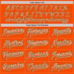 Personalized Orange White-Kelly Green Bomber Full-Snap Varsity Letterman Jacket