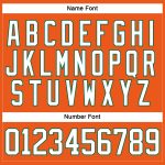 Personalized Orange White-Kelly Green Hockey Lace Neck Jersey Team Custom Name and Number