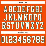Personalized Orange White-Kelly Green Mesh Authentic Football Jersey