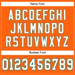 Personalized Orange White-Kelly Green Mesh Authentic Football Jersey Team Custom Name and Number