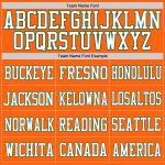Personalized Orange White-Kelly Green Mesh Authentic Football Jersey Team Custom Name and Number