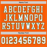 Personalized Orange White-Kelly Green Mesh Authentic Throwback Football Jersey Team Custom Name and Number