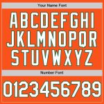 Personalized Orange White-Kelly Green Two-Button Unisex Softball Jersey Team Custom Name and Number