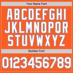 Personalized Orange White-Light Blue Authentic Throwback Baseball Jersey Team Custom Name and Number